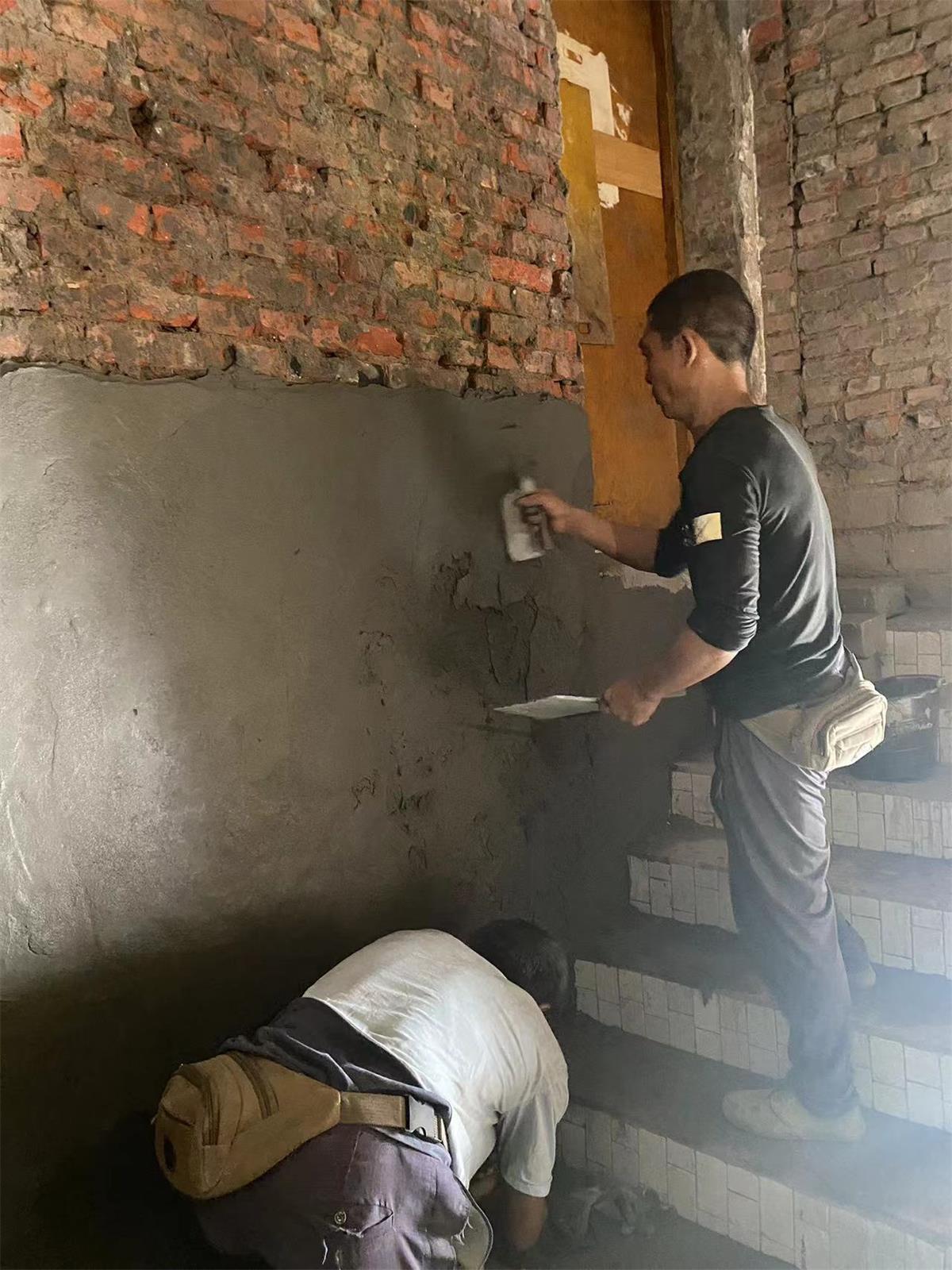 高延性混凝土施工現場(chǎng)